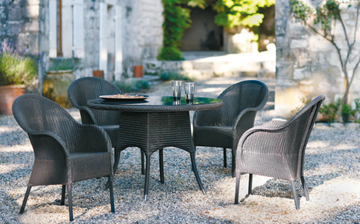 NICE - Lloyd loom garden chair with armrests by Vincent Sheppard - view 3